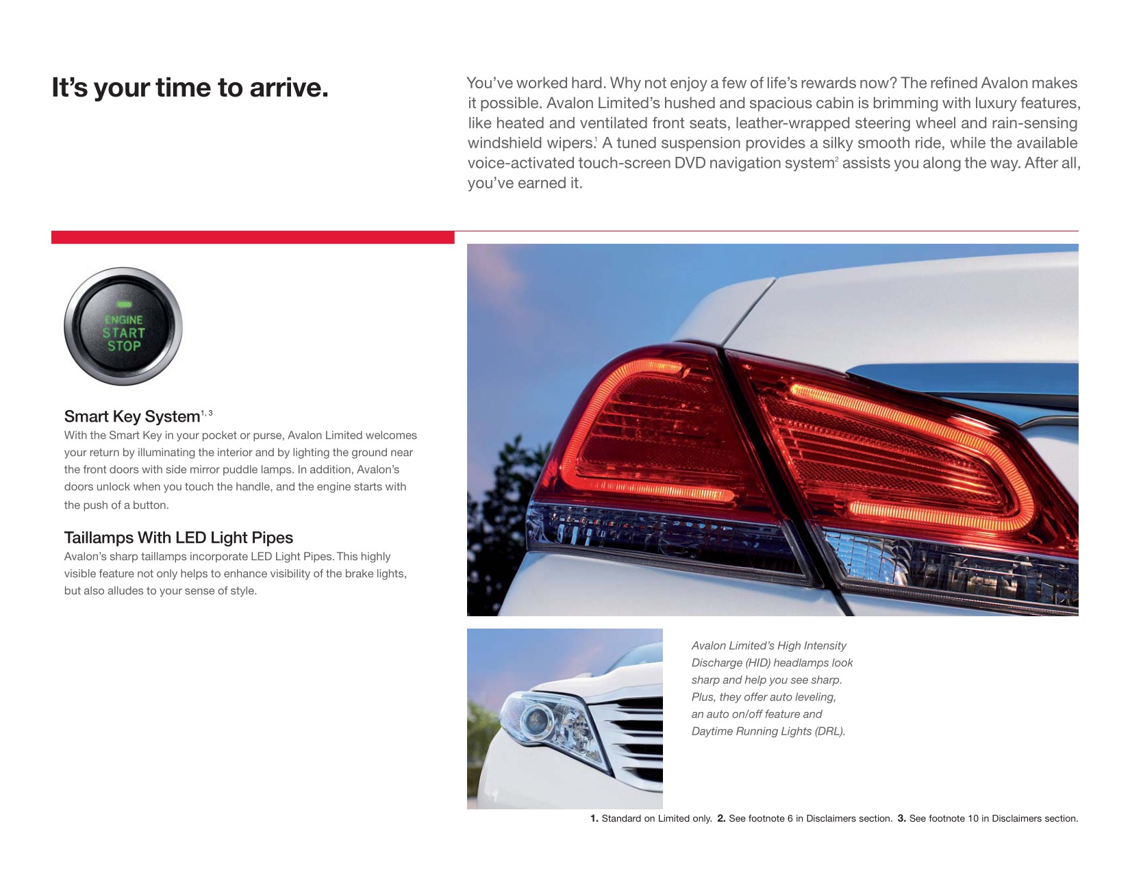 2012 Toyota Avalon Brochure Page 13